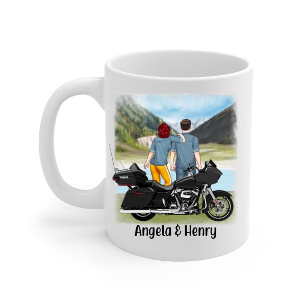 To My Wife Marrying You Was The Best Decision - Personalized Mug For Couples. For Her, Motorcycle Lovers