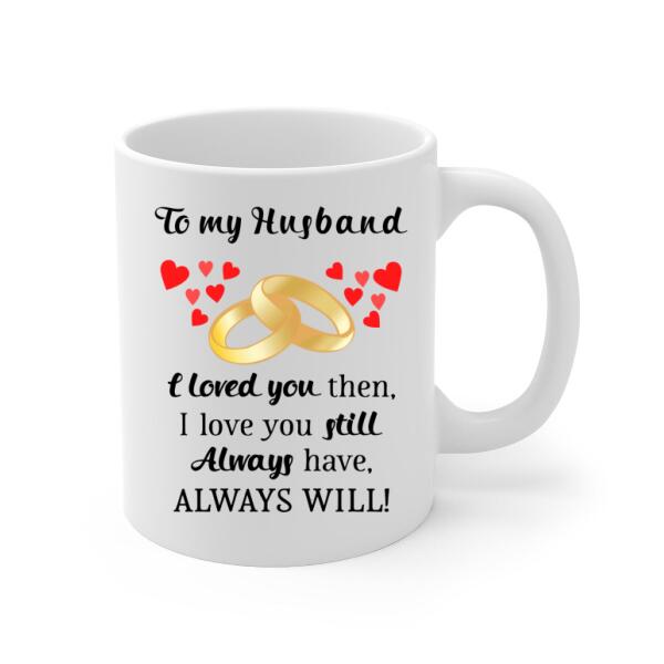 To My Husband - Personalized Gifts Custom Mug For Him For Couples For Him