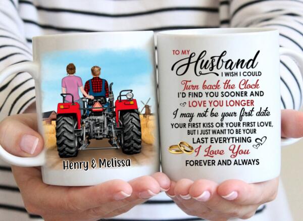 To My Husband - Personalized Gifts Custom Farmer Mug For Him For Couples - Farmer