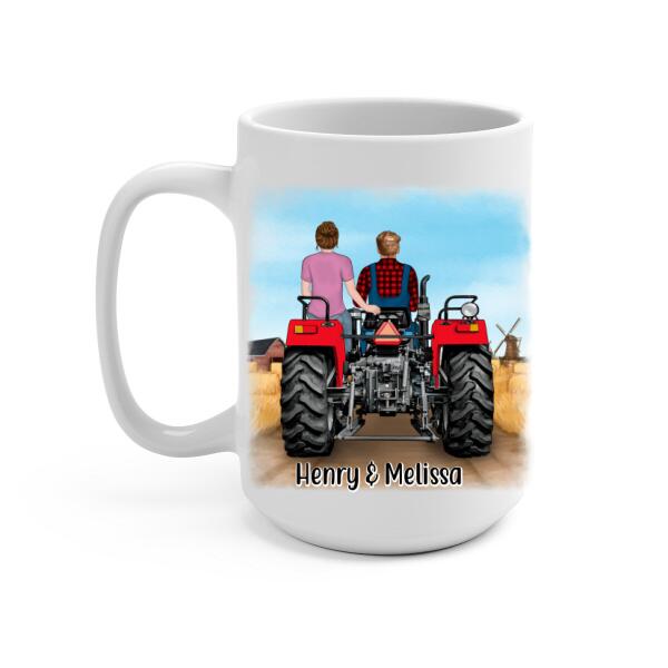 To My Husband - Personalized Gifts Custom Farmer Mug For Him For Couples - Farmer