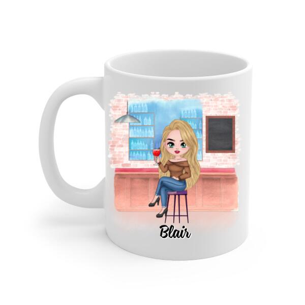 Up To 3 Chibi Love Stinks Let's Drink - Personalized Mug For Her, Valentine's Day