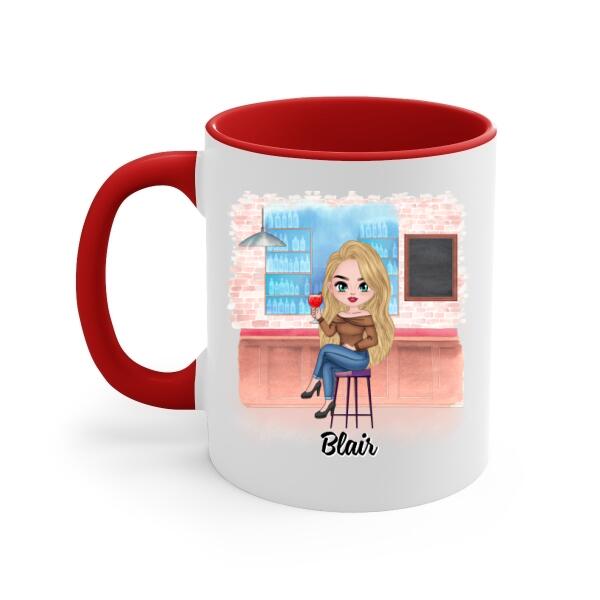 Up To 3 Chibi Love Stinks Let's Drink - Personalized Mug For Her, Valentine's Day