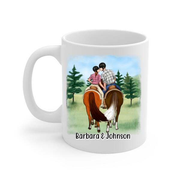 To My Husband - Personalized Gifts Custom Horse Mug For Him For Couples For Him, Horse Lovers