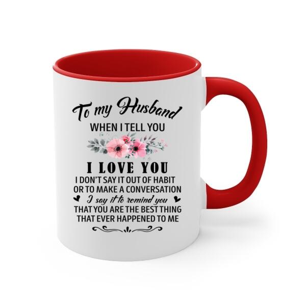 To My Husband - Personalized Gifts Custom Horse Mug For Him For Couples For Him, Horse Lovers