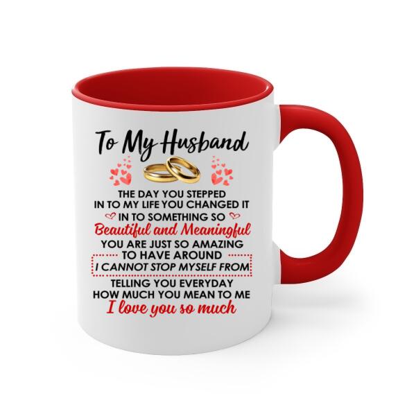 To My Husband - Personalized Gifts Custom Motorcycle Mug For Him For Couples For Him, Motorcycle Lovers