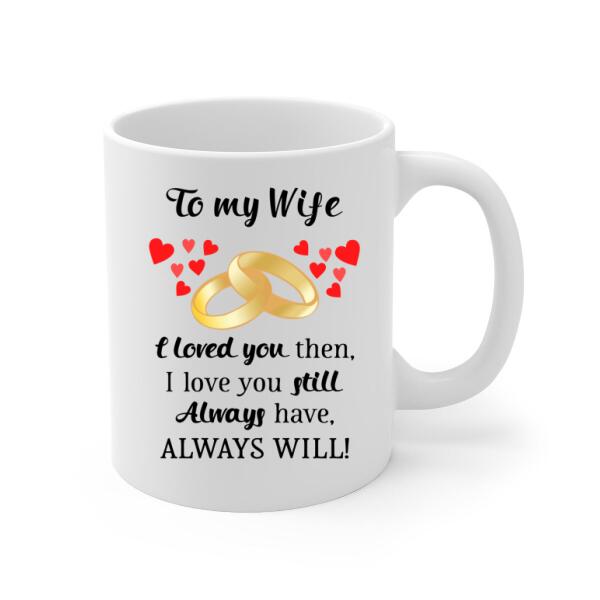 To My Wife I Will Always Love You - Personalized Mug For Couples, For Her