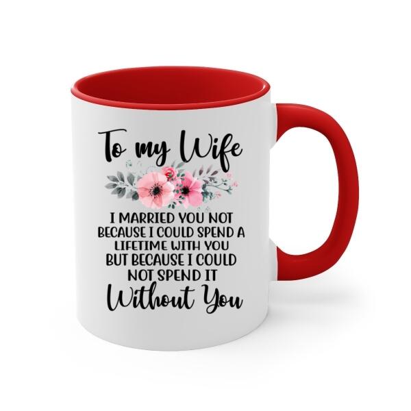 To My Wife Spend A Lifetime With You - Personalized Mug For Couples, For Her