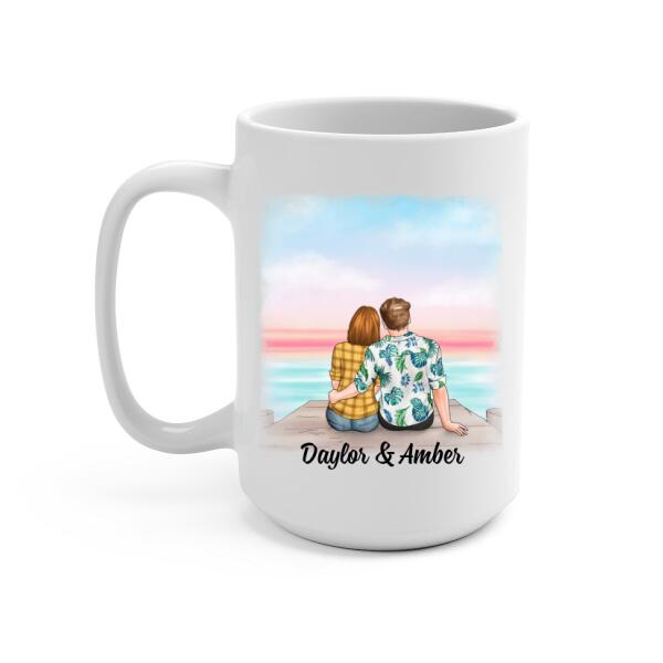 To My Gorgeous Wife Loving You Is My Life - Personalized Mug For Couples, Her