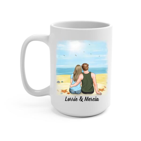 To My Wife Love You Forever And Always - Personalized Mug For Couples, Her