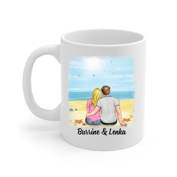 To My Husband How Much You Mean To Me - Personalized Mug For Couples, Him