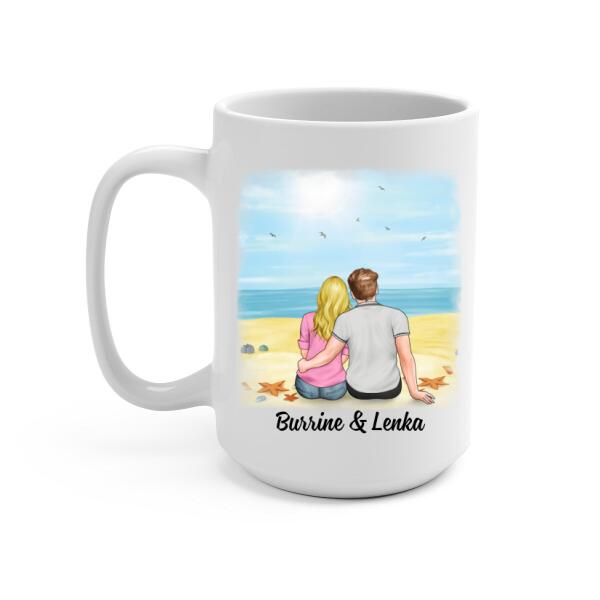 To My Husband How Much You Mean To Me - Personalized Mug For Couples, Him