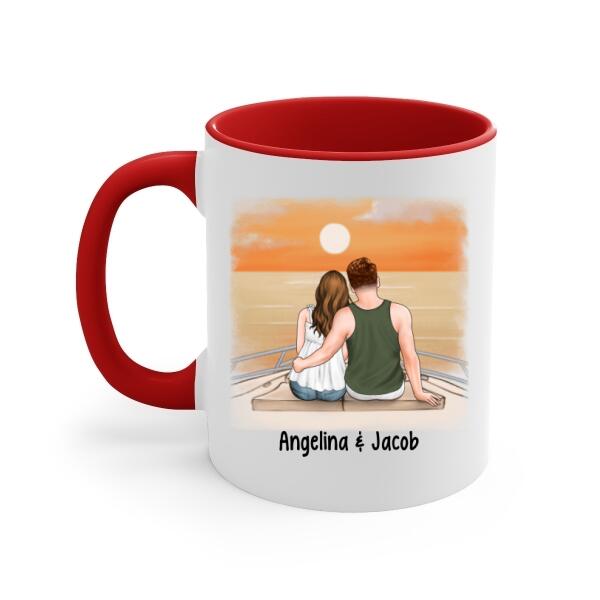 Cruising Partners For Life - Personalized Mug For Couples, For Her, For Him, Cruise Lovers