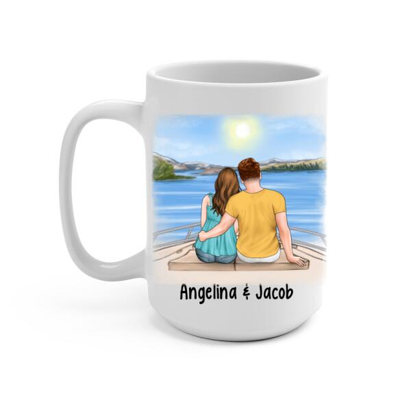 To My Husband Cruising - Personalized Gifts Custom Cruise Mug for Couples, Cruise Lovers