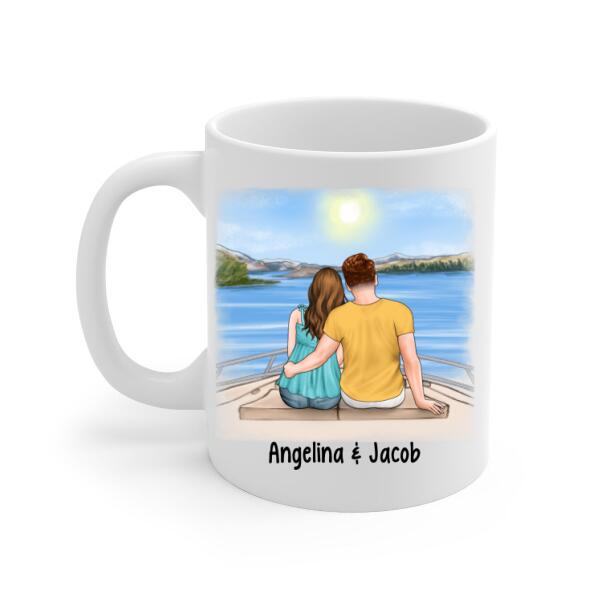 To My Husband Cruising - Personalized Gifts Custom Cruise Mug for Couples, Cruise Lovers