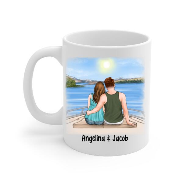 To My Wife Cruising Partners For Life - Personalized Mug For Couples, For Her, For Him, Cruise Lovers