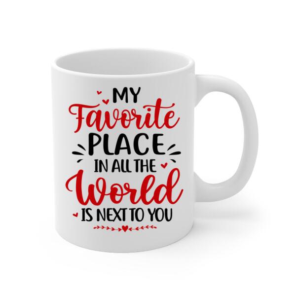 My Favorite Place In All The World - Personalized Mug For Couples, Him, Her, Hockey