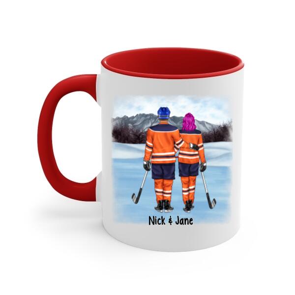 My Favorite Place In All The World - Personalized Mug For Couples, Him, Her, Hockey