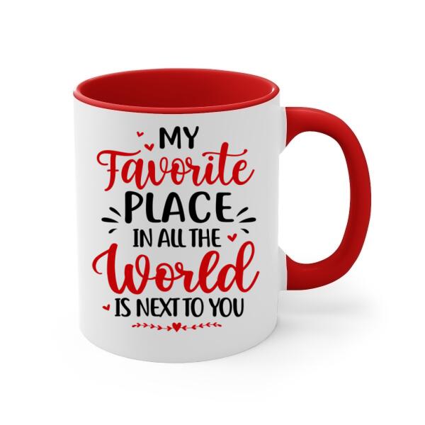 My Favorite Place In All The World - Personalized Mug For Couples, Him, Her, Hockey