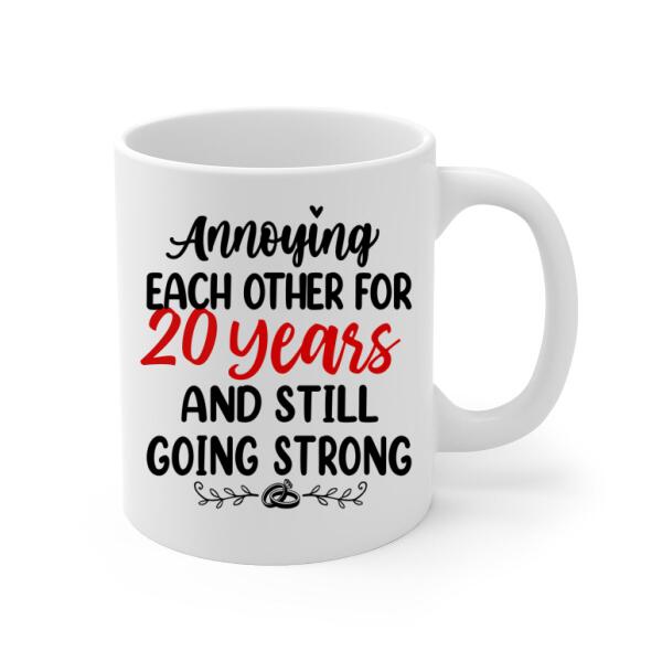 Older Couple Annoying Each Other For - Personalized Mug For Couples, Her, Him, Hiking, Anniversary