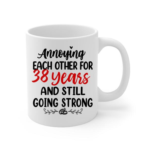 Older Couple Annoying Each Other For - Personalized Mug For Couples, Her, Him, Camping, Anniversary