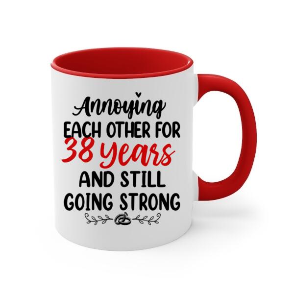 Older Couple Annoying Each Other For - Personalized Mug For Couples, Her, Him, Camping, Anniversary