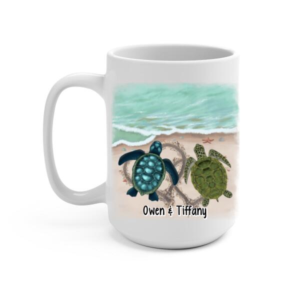 So Many In The Sea - Personalized Mug For Couples, Him, Her, Turtle