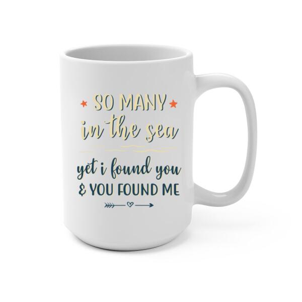 So Many In The Sea - Personalized Mug For Couples, Him, Her, Turtle