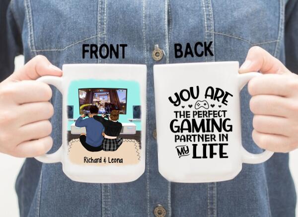 You Are The Perfect Gaming Partner - Personalized Mug For Couples, Friends, Games