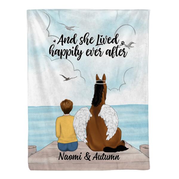 Life Is Better With Horses - Personalized Blanket For Her, Horse Lovers