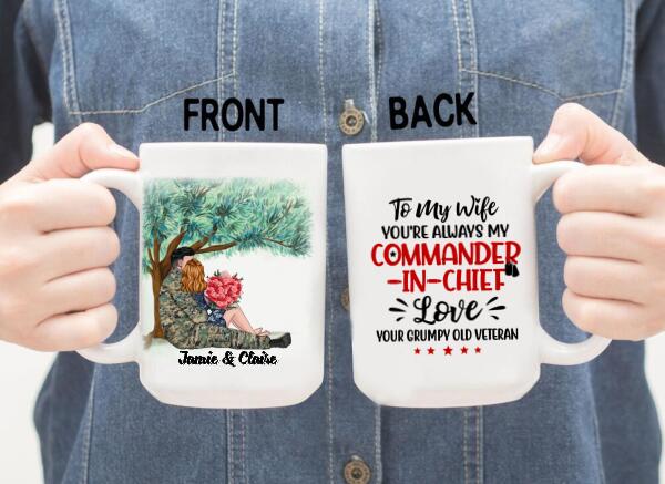 You're Always My Commander-In-Chief - Personalized Mug For Couples, Him, Her, Military