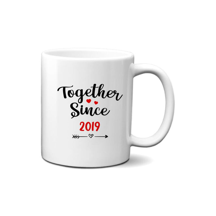 Together Since - Personalized Mug For Couples, Him, Her, Valentine's Day