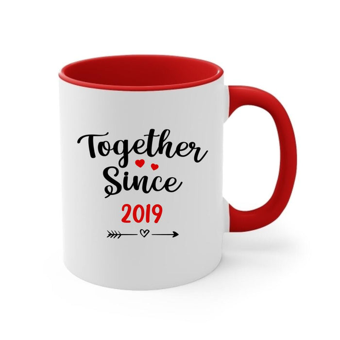 Together Since - Personalized Mug For Couples, Him, Her, Valentine's Day