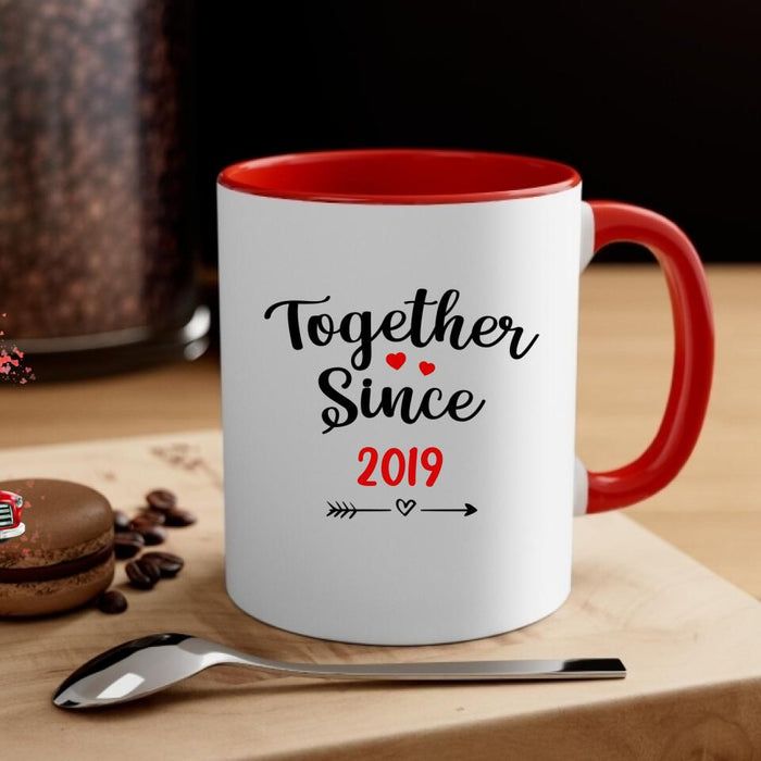 Together Since - Personalized Mug For Couples, Him, Her, Valentine's Day