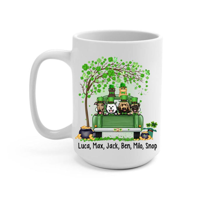 Let The Shenanigans Begin - Personalized Mug Dog Lovers, Cat Lovers, St. Patrick's Day