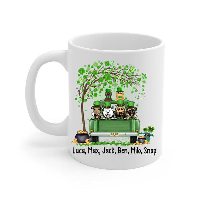 Let The Shenanigans Begin - Personalized Mug Dog Lovers, Cat Lovers, St. Patrick's Day