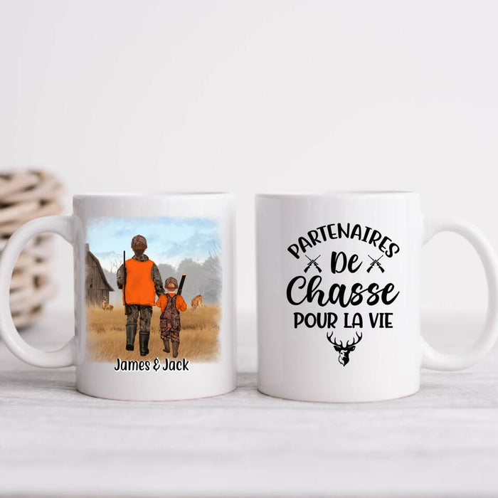 Partenaires De Chasse Pour La Vie - Personalized Mug For Couples, Family, Friends, Hunting