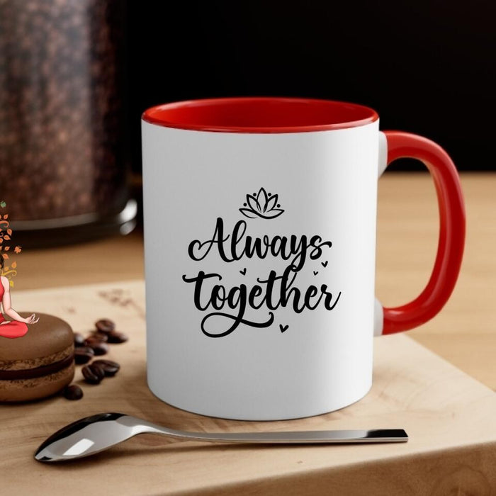 Yoga With Besties Always Together - Personalized Mug For Friends, For Her, Yoga