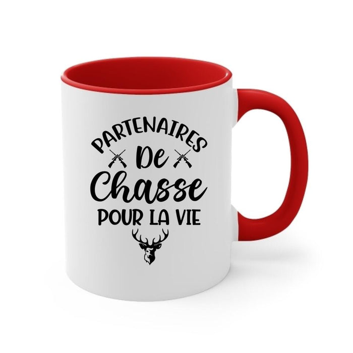 Partenaires De Chasse Pour La Vie - Personalized Mug For Couples, Family, Friends, Hunting