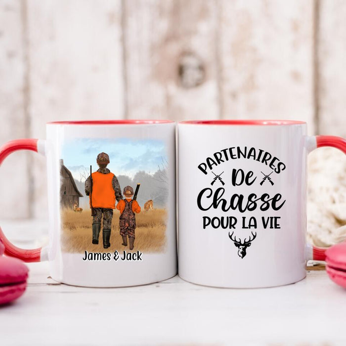 Partenaires De Chasse Pour La Vie - Personalized Mug For Couples, Family, Friends, Hunting