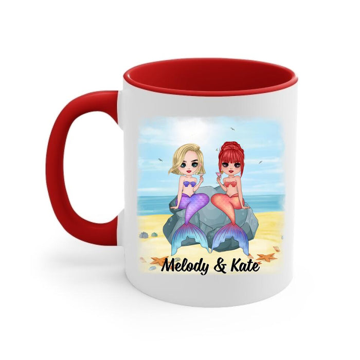 Up To 6 Chibi Bitch Please I'm So Fabulous - Personalized Mug For Her, Friends, Sister, Mermaid