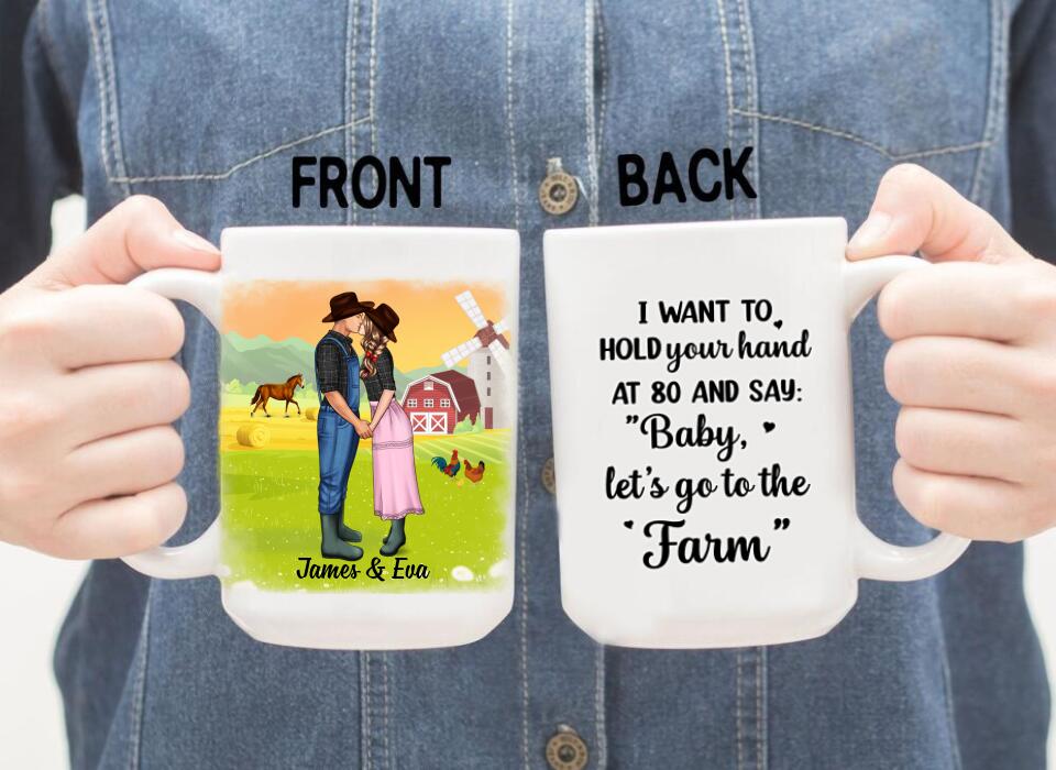 Farming Partners For Life - Personalized Mug For Couples, Her, Him, Farmer