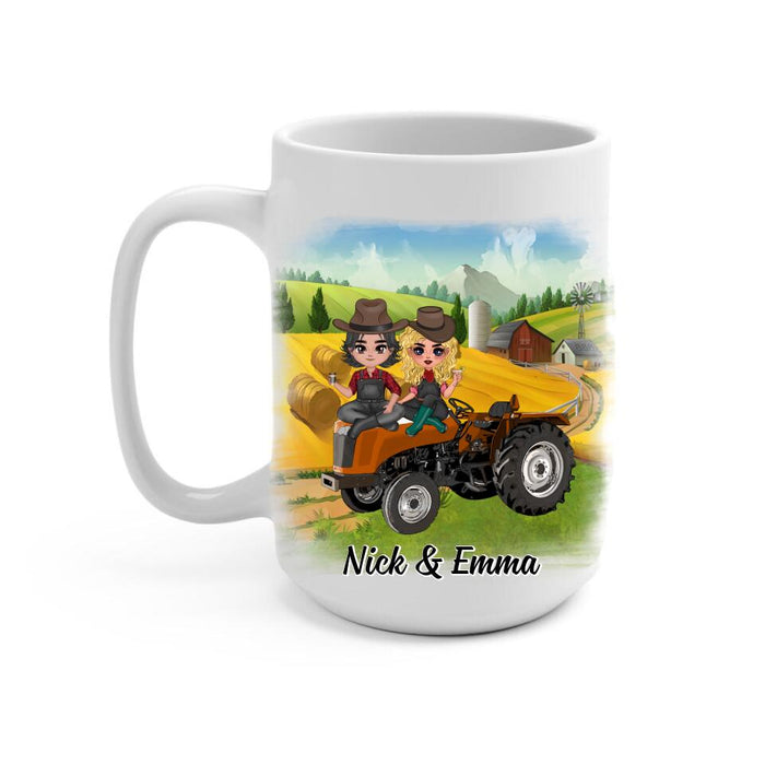 Farming Partners For Life - Personalized Mug For Couples, Him, Her, Farmer