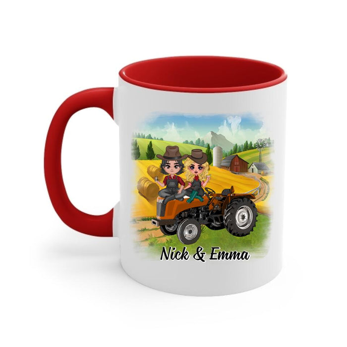 Farming Partners For Life - Personalized Mug For Couples, Him, Her, Farmer