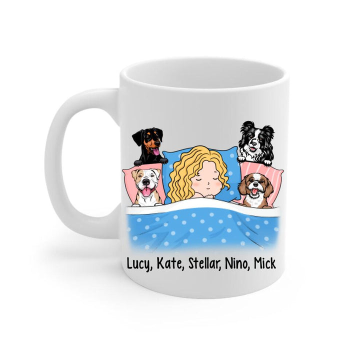 Je Suis Ni Riche Ni Célèbre Mais J'ai Des Chiens - Personalized Mug For Him, Her, Dog Lovers