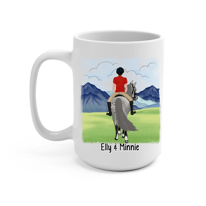 Keep Calm And Ride On - Personalized Mug For Him, Her, Horse Lovers