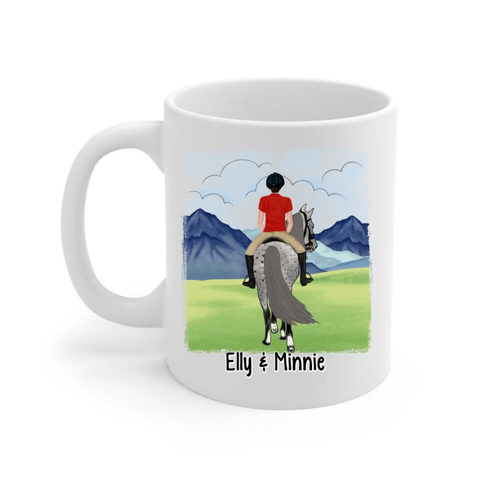 Keep Calm And Ride On - Personalized Mug For Him, Her, Horse Lovers