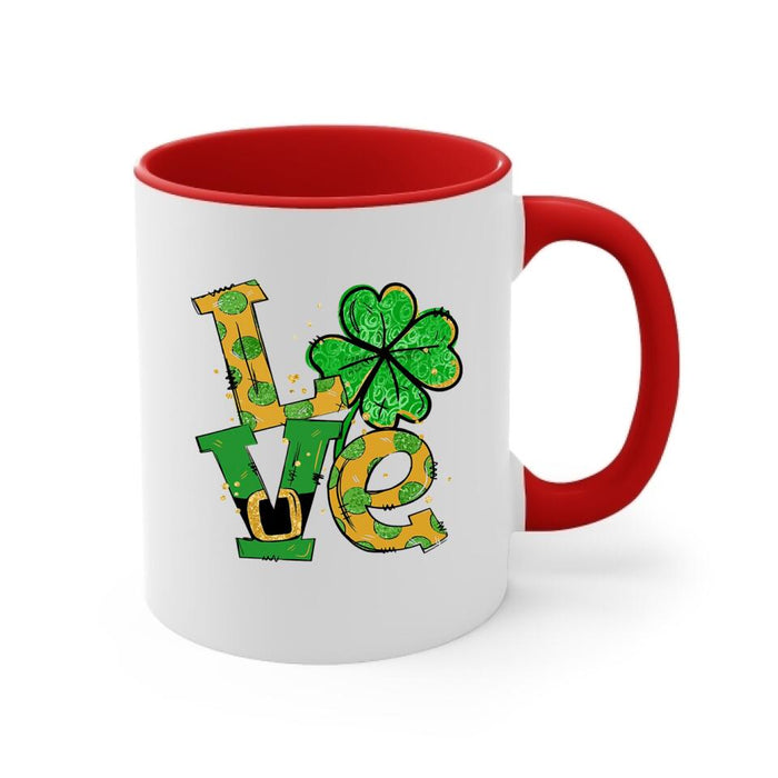 Luckiest Cat Mom Ever - Personalized Mug For Cat Mom, St. Patrick's Day