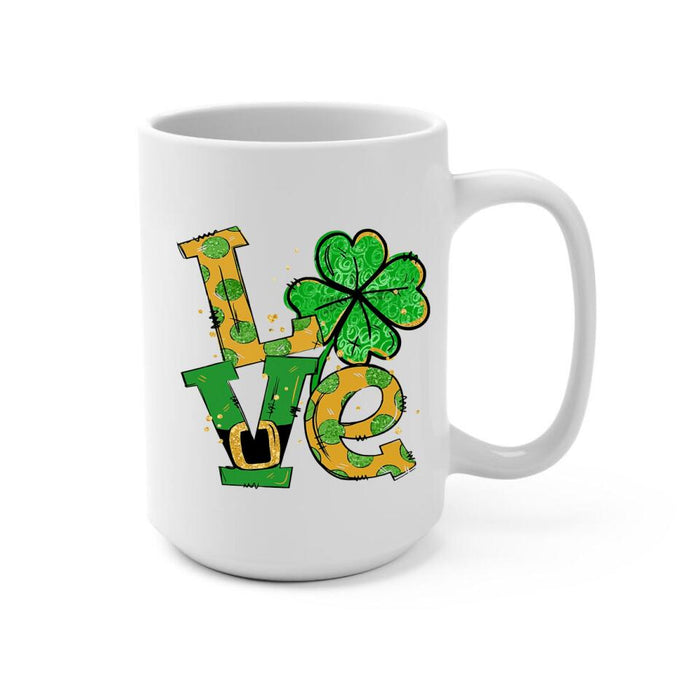 Luckiest Dog Mom Ever - Personalized Mug For Dog Mom, St. Patrick's Day