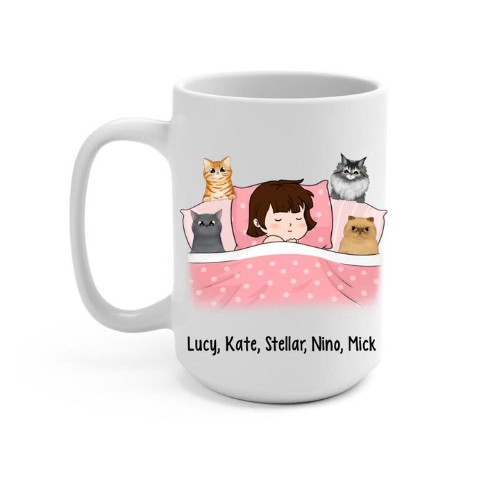 Je Suis Ni Riche Ni Célèbre Mais J'ai Des Chats - Personalized Mug For Him, Her, Cat Lovers