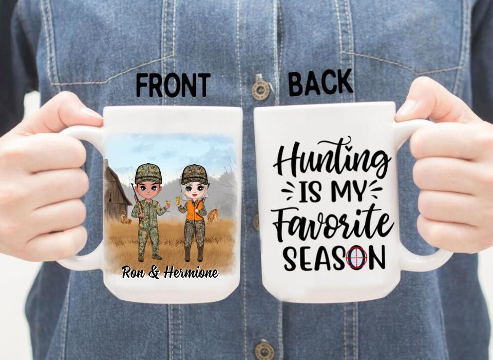 Best Bucking Partner Ever - Personalized Mug For Couples, Him, Her, Friends, Hunting